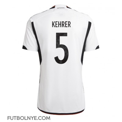 Camiseta Alemania Thilo Kehrer #5 Primera Equipación Mundial 2022 manga corta